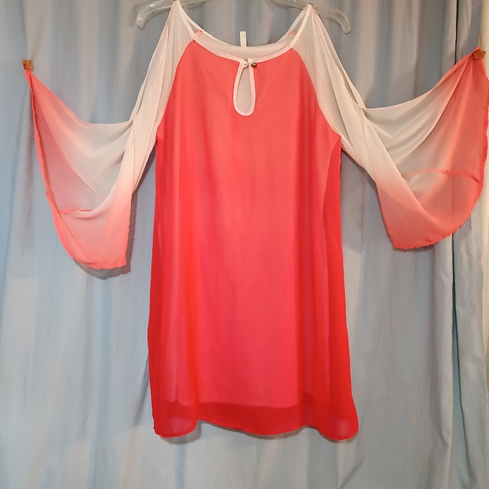 Cold shoulder dress small